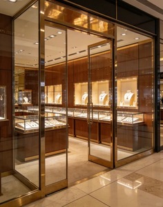 <span class=keywords><strong>Vitrine</strong></span> à bijoux en verre éclairée par LED pour la décoration intérieure, <span class=keywords><strong>vitrine</strong></span> à bijoux élégante en verre - Product Image 2
