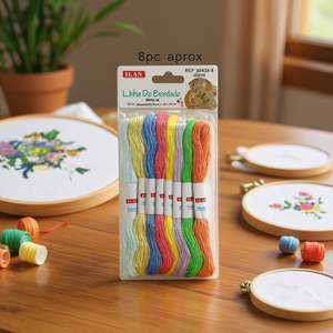 Filo da Ricamo Iln 30s/2*6 Multicolore per Cucito a Mano e Lavori Artigianali - Product Image 2