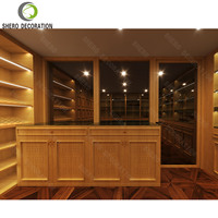 Hochwertiger Holz-Zigarrenschrank mit LED-Beleuchtung für Zigarrenräume