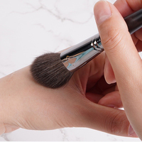 Produit de livraison directe, meilleur ensemble de pinceaux de maquillage de luxe haut de gamme, professionnel, végétalien, 24 pièces, brun, pinceaux de maquillage professionnels en poils de chèvre naturels