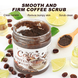 Hot Sell Skin Care Products Professional Moisturizing SPA Coffee Salt Whitening <b>Body</b> <b>Scrub</b> for Smooth and Radiant Skin - Product Image 4
