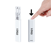 Boîte de rangement multifonctionnelle pour adaptateur de carte SD de voyage, câble de charge USB Micro Type C 60W