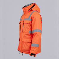 Veste de chasse réfléchissante orange de sécurité