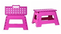 Coloré poignée unique télescopique enfants portable pliable solide pas cher tabouret en plastique pliant escabeau