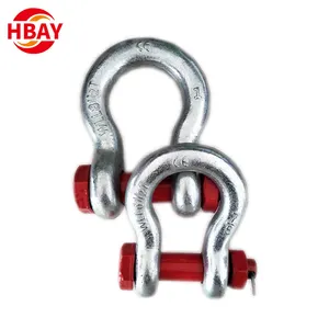 Forged Electronic Galvanized US Type Mooring Large Bow Shackle head shackle