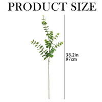 Grüne Eukalyptus-Zweige Seidenpflanzen 96 cm Hohe Blätter Olivenzweige Heimdekoration Blumenarrangements Innenbereich Hochzeitsblumen