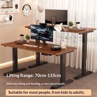 Table Électrique à Levier Simple/Double Moteur Bureau Intelligent pour Ordinateur E-Sports Bureau à Domicile avec Pieds
