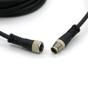 Connecteur de câble de capteur d'aviation PVC 4 broches, fiche à vis mâle/femelle, inserts Cloweit pour connexions de fils 12V, contacts en cuivre - Product Image 1