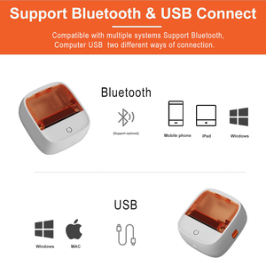 Máy in ảnh bỏ túi <span class=keywords><strong>mini</strong></span> nhiệt 58mm mới, giao diện Bluetooth, kiểu dáng màu sắc, máy dán nhãn - Product Image 6