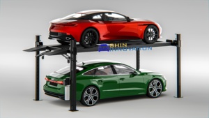 Sıcak Fırsat Büyük Kapasiteli 4 Kolon Araç Park Asansörü Çift Katlı Park Sistemi 4000kg Otomatik Asansör Hidrolik - Product Image 3