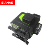SIAMAS Niveau laser vert 16 lignes Outil laser auto-nivelant 4D avec télécommande rechargeable
