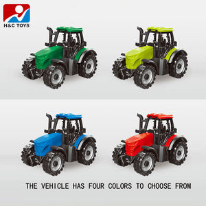 H&C TOYS HC693514 <span class=keywords><strong>Jouet</strong></span> de <span class=keywords><strong>camion</strong></span> de ferme à glissière pour enfants, tracteurs miniatures en plastique à friction avec voiture de fermier transportant un <span class=keywords><strong>jouet</strong></span> pour les enfants de 2 à 4 ans - Product Image 5