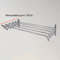 120cm tenture murale accordéon pliable peu encombrant vêtements étendoir mural Type