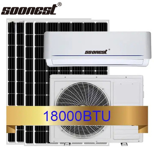 Climatiseur solaire portable 110V 1HP-3HP 12000 BTU avec fonction de refroidissement/chauffage, 100% énergie solaire, usage domestique - Product Image 1
