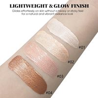 Crème illuminatrice longue tenue à texture crémeuse, effet glow pour le visage, éclat lumineux, waterproof, vegan, marque privée