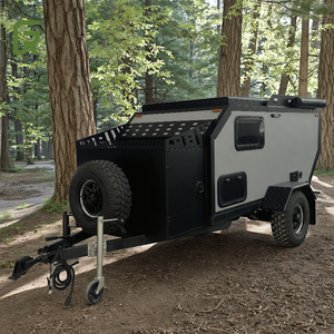 Mini caravane 4x4 de luxe en fibre de verre aluminium RV pour Overland Camping Off-Road Adventures Outdoor Recreation Travel Trailer - Product Image 5