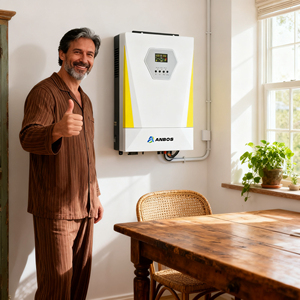 Inversor de energía solar de 5Kw 48V Sistema de almacenamiento de energía híbrida Fase dividida Fuera de la red en la red Mppt Batería de respaldo para el hogar - Product Image 1