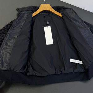 Giacca Corta Stile Vintage Autunno Inverno per Donne, Marrone in Lana d'Agnello con Cappuccio, Collo Alto, Imbottita e Calda, Casual Sportiva con Zip - Product Image 6