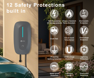 Chargeur mural pour véhicule électrique GBT 7 kW 32A <span class=keywords><strong>Wallbox</strong></span> IP66 Station de recharge pour VE Zencar Basic Plug and Charge avec application optionnelle WiFi RFID - Product Image 3