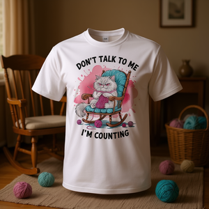 Camiseta de punto para amantes de los gatos, manga corta, cuello redondo, unisex, para adultos, impresión digital, actividades promocionales - Product Image 2