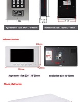 Clavier et panneau Rfid coque panneau d'interphone boîtier interphone vidéo système d'interphone multi-appartement