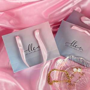 Sacs cadeaux en gros, sacs personnalisés avec logo, sacs en papier blanc de luxe, sacs de boutique de détail, impression - Product Image 6