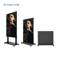Afficheur LED motorisé sans fil CANBEST CJ LIFT P1.2 P1.5 P1.8 en cascade pour la publicité numérique en intérieur, les réseaux de vente au détail et les médias