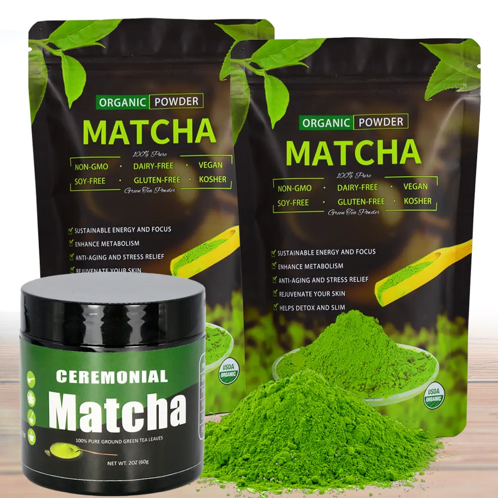 quality 100% Pure Japanese Matcha Powder Organic Matcha Green Tea Certified macha ceremonial grade tea macha