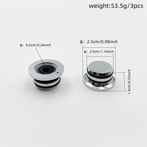 3Pcs UFO Style Double Ring Zinc Alloy <strong>Knobs</strong> Anti Slip Fixed Point Electric Guitar Bass Potentiometer <strong>Volume</strong> Control <strong>Knob</strong> - Product Image 2