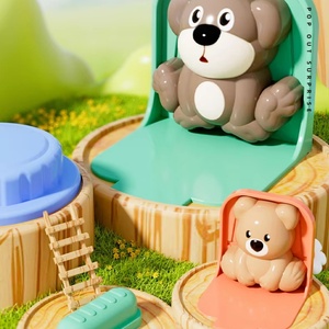 Jouet Puzzle Bébé : Jeu de Boutons Animaux Pop-Up pour Exercer les Doigts de Bébé – Boîte à Boutons Pop-Up Flexible et Sûre, Jouets Portables - Product Image 2
