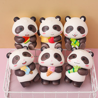 Nouveau jouet anti-stress en PU souple à rebond lent, en forme de panda, adorable ornement de bureau, cadeaux de bienvenue pour le bureau, vente en gros