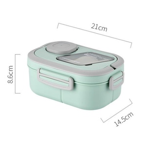 Lonchera de Plástico de Grado Alimenticio de 1200 ml con 3 Compartimentos, en Oferta - Product Image 2