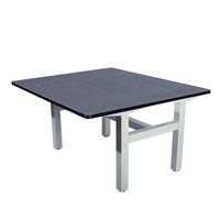 Bureau face à face levage ordinateur Table en bois électrique hauteur réglable cadre de bureau debout 4 pieds