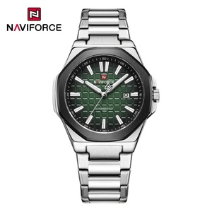 Montre pour homme NAVIFORCE9258, bracelet en acier inoxydable, calendrier, sport, 3ATM, étanche, quartz lumineux, montre-bracelet pour homme, Relogio Masculino - Product Image 4