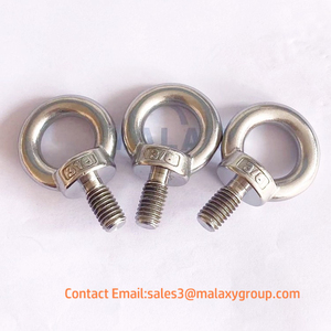 Mal Wax 3/8 5/16 "1/2x4" thép không gỉ SS316 Đồng bằng mắt Bolt M8 dây giày Vai nâng mắt Bolt mạ kẽm nâng mắt bu lông - Product Image 4