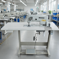 Machine à coudre industrielle à double aiguille à lit plat OREN avec pied entraîneur motorisé haute vitesse pour la production de vêtements industriels RN-872