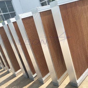 Almohadilla de enfriamiento por evaporación de bajo precio con marco de PVC para granja avícola e invernadero - Product Image 2