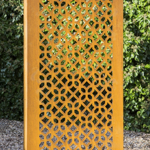 Portails en acier Corten, clôture en métal, clôture <span class=keywords><strong>de</strong></span> <span class=keywords><strong>jardin</strong></span>, extensions <span class=keywords><strong>de</strong></span> clôture - Product Image 1