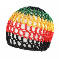 Enfants Rasta Kufi Caps Respirant Maille Crochet Filet À Cheveux pour Sommeil Locs Tresses Protecteur pour Enfants Soins Des