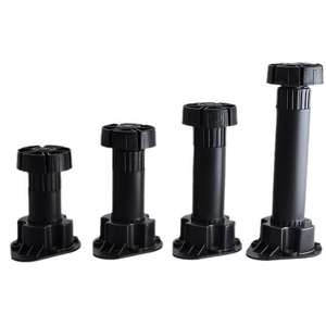 Patas Ajustables de Plástico PP para Muebles, Patas para Sofá, Gabinete de Cocina, Base Niveladora para Patas de Cama, Estilo Moderno Negro para Uso en Hoteles y Comedores - Product Image 4