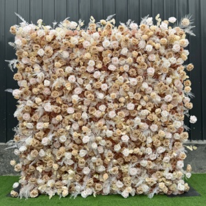 Parete <span class=keywords><strong>di</strong></span> <span class=keywords><strong>Fiori</strong></span> Artificiali 5D da 8 Piedi per <span class=keywords><strong>Sfondi</strong></span> Fotografici, Matrimoni e Hotel - Ingrosso - Product Image 4