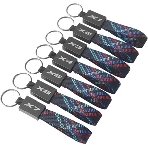 Ceinture tressée Oxford avec logo de voiture, <span class=keywords><strong>porte</strong></span>-clés en alliage de zinc pour M X1 <span class=keywords><strong>X2</strong></span> X3 X4 X5 X6 X7 - Product Image 5