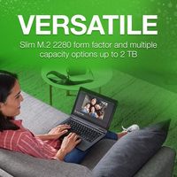 Baru untuk Q5 ZP500CV3A001 500GB Internal SSD M.2 NVMe PCIe Gen3x4 3D QLC 2.5" Metal Plastik Desktop 4200 RPM 2400/1800 MB/s