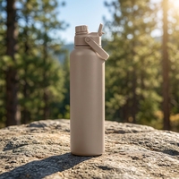 Botella de Agua Aislada al Vacío de 12/18/20/22/25/32/40 oz, Termo de Acero Inoxidable 18/8 de Grado Alimenticio
