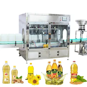 Multifunctional Automatic 2 / 4 / 6 / 8 / 10 / 12 Heads 1 Litre to 5 Litres Low Cost Cooking Food Oil Filling Machine