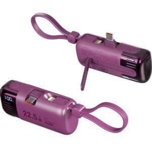 พาวเวอร์แบงค์ 22.5W 5000mAh พร้อมสายชาร์จและหัวต่อ Type-C แบบเปลี่ยนได้ รองรับการชาร์จเร็ว 20W สำหรับการเดินทาง - Product Image 6