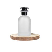Bouteilles de parfum en verre personnalisables de 30ml 50ml 100ml Boîte d'emballage de parfum transparente au fini noir mat pour la crème contour des yeux