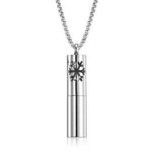 Bán Hot Hương Liệu Mề Đay Vòng Cổ Mặt Dây Chuyền Thép Không Gỉ Hương Liệu Vòng Cổ - Product Image 4