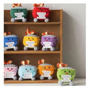 Jouets éducatifs pour bébés en crochet faits à la main Toysrunner, fruits et légumes tricotés en tissu de coton, rembourrage en coton PP, certifiés EN-71 - Product Image 3