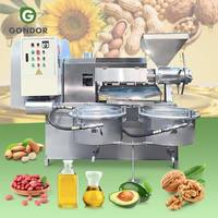 Machine d'extraction et de pressage d'huiles alimentaires pour avocat, légumes, menthe poivrée, soja, cactus, baobab et graines noires